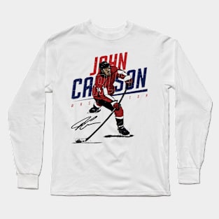 John Carlson New Jersey Slant Long Sleeve T-Shirt